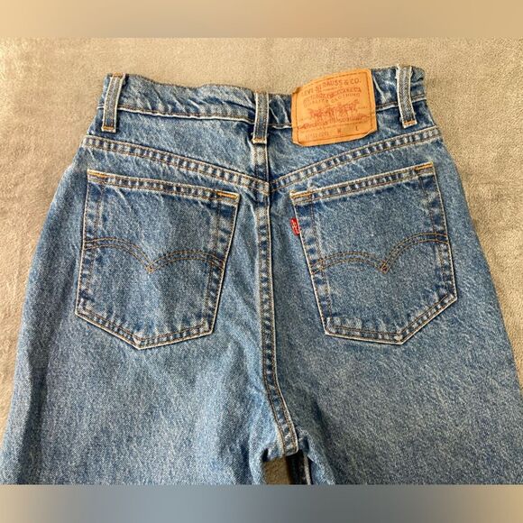 Vintage Levi’s 17512-0291 Women’s 7 Blue Denim 100% Cotton Made in USA - Picture 4 of 10
